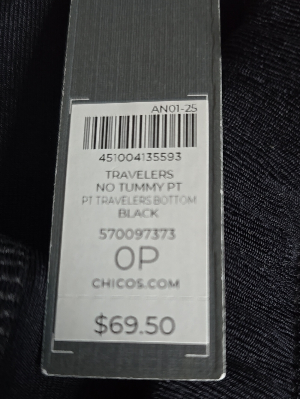 💥Chico’s Travelers™ No Tummy Black Petite Pants Size 0P / S - Picture 3 of 13